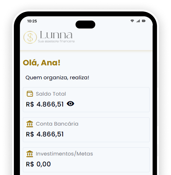 Lunna - Sua Assessora Financeira